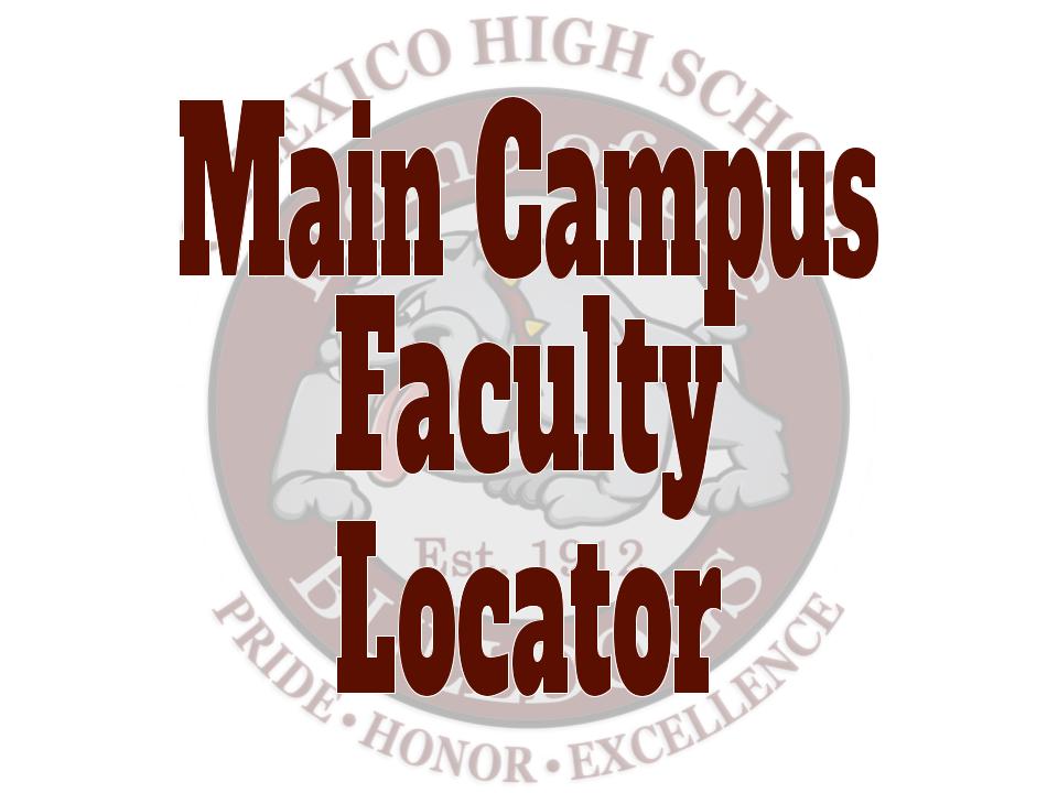 Main Campus Faculty Locator